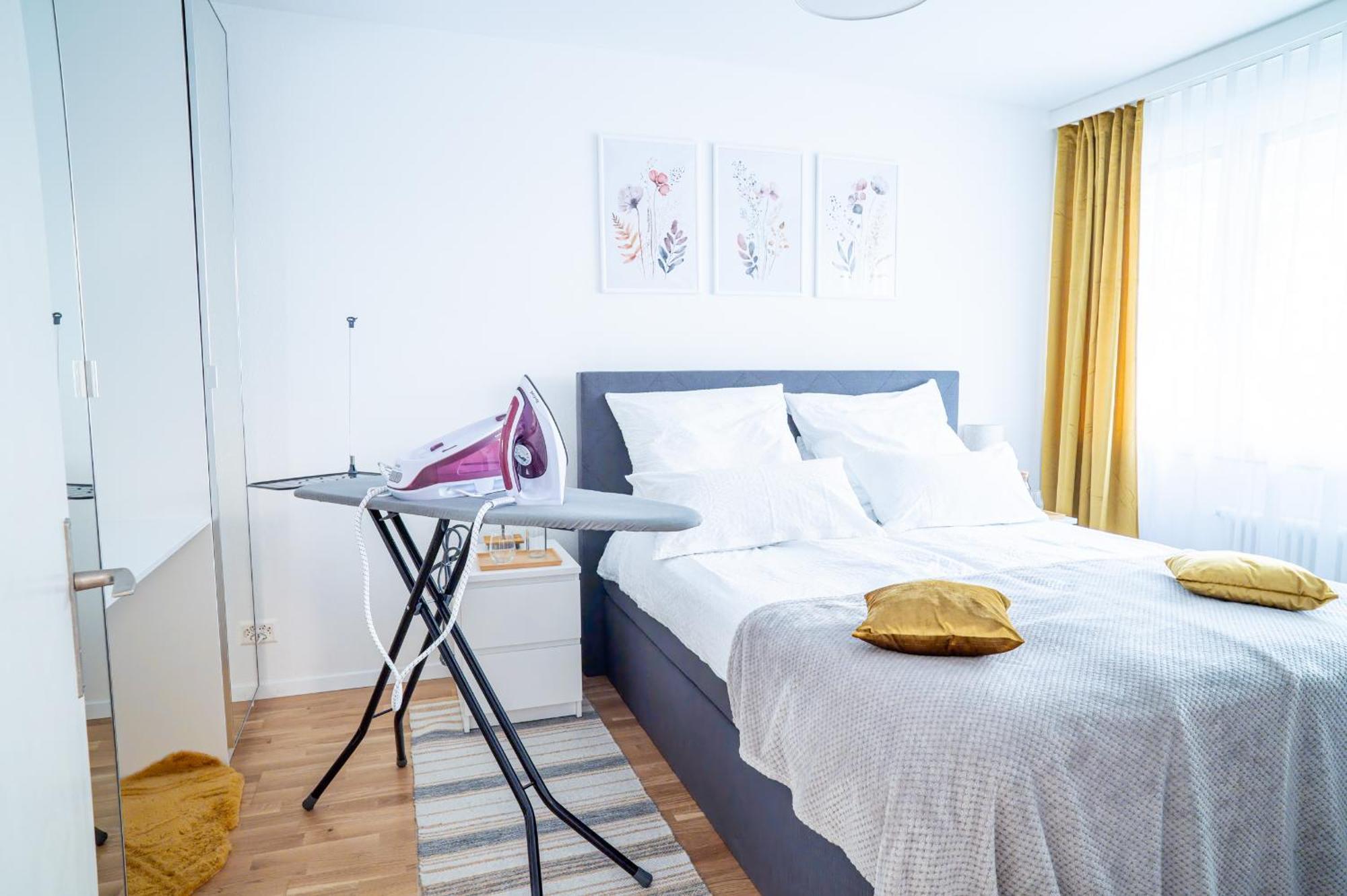 Expo-Basel-Ch Apt, Amazon Prime Video, Wifi, Coffee & Tee, Popcorn, Kitchen Exterior foto